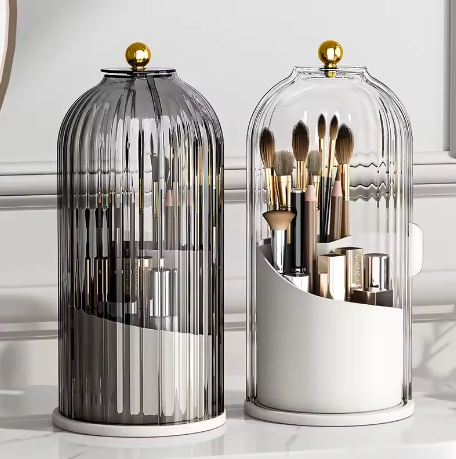 Elegant 360° Rotating Makeup Organizer