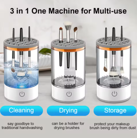 3 In 1 Electric Makeup Brush Cleaner