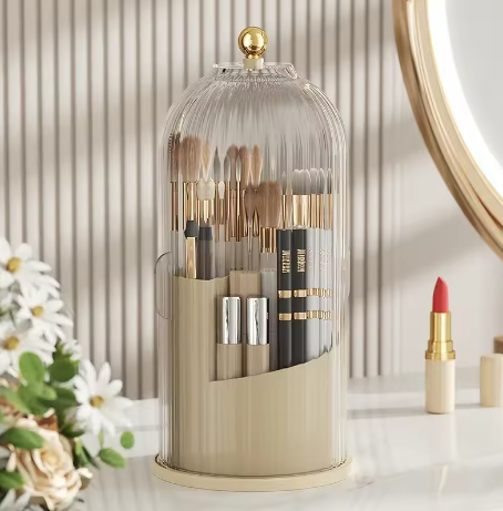 Elegant 360° Rotating Makeup Organizer